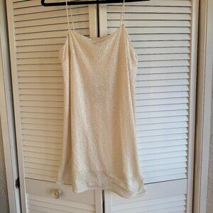 H&M Sequin Spaghetti Strap Mini Dress